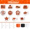Orange Themed 2025 Graduation Decorations Set - Congrats Grad Banner, Class of 2025 Backdrop, Balloons & Streamers Kit - Complete Party Supplies for High School & College Celebrations